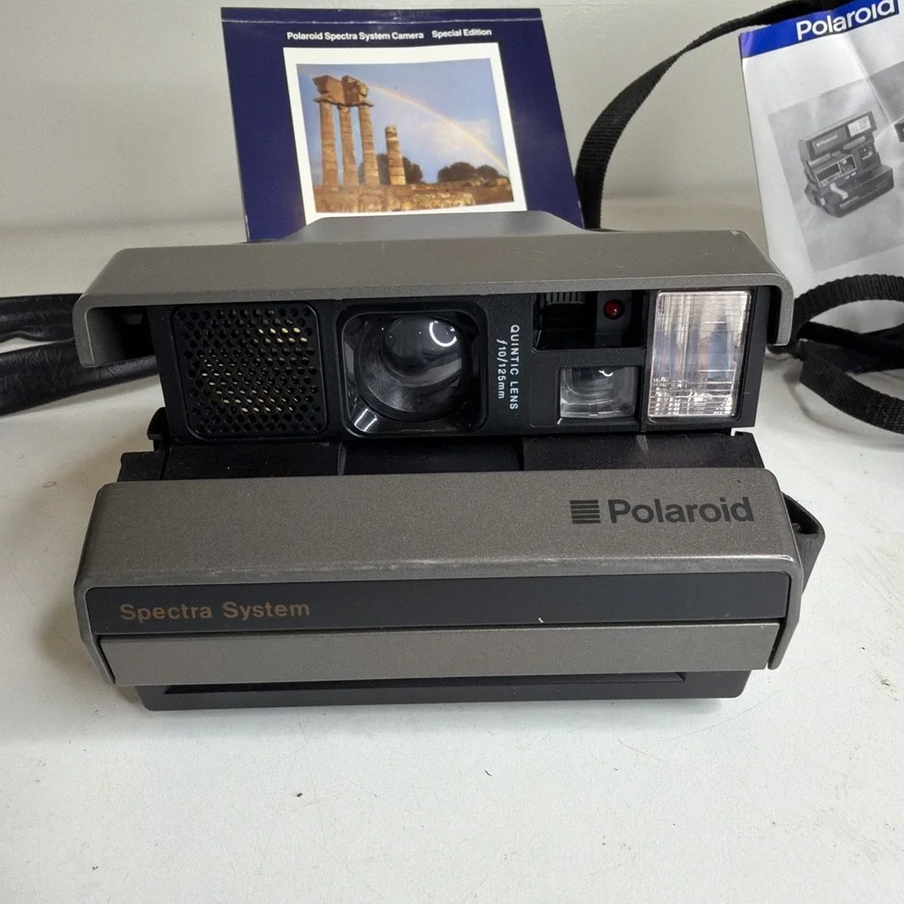 3x LOT Polaroids Square Shooter 2, 600 Business Ed, Spectra System, Flashcubes